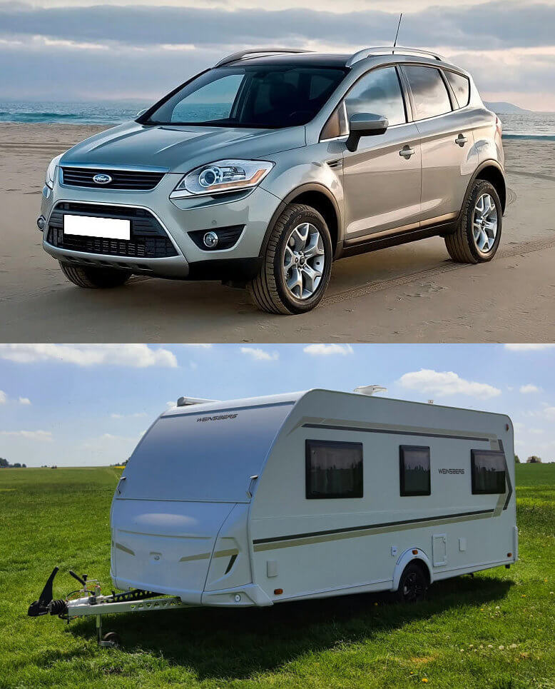 Ford Kuga s karavanom na prenájom