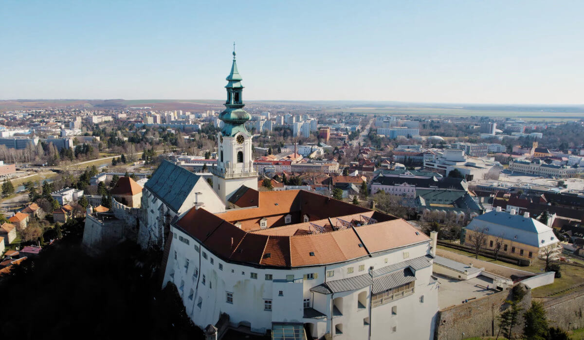 Nitriansky hrad z dronu