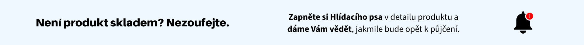 Není produkt skladem? Nezoufejte.