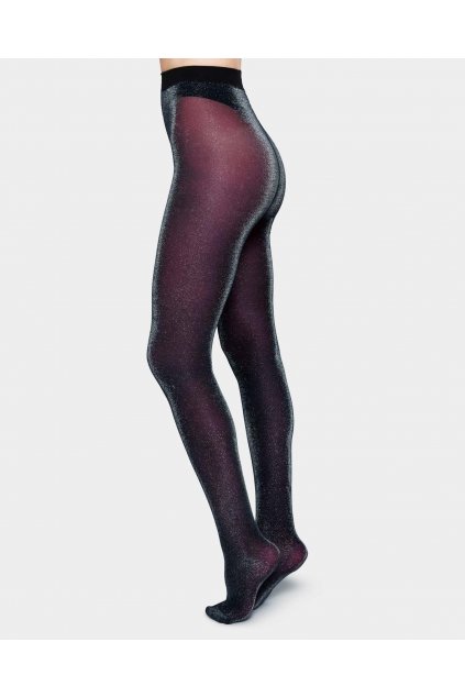 Tora Shimmery Tights plum descriptive 2