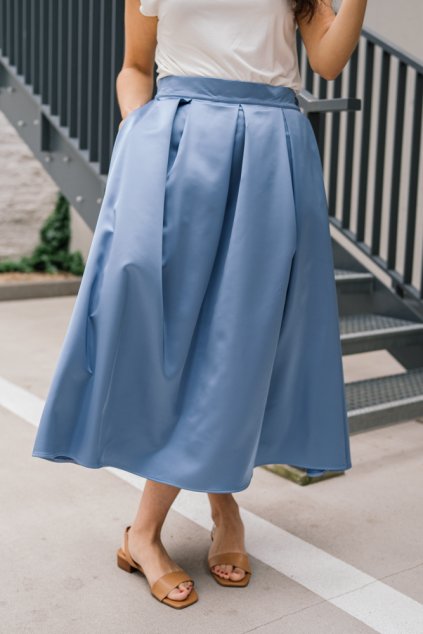 Slavnostní sukně Marion ocelově modrá