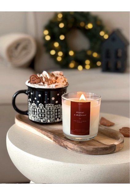 Reparada-svička candee šťastné a skořicové