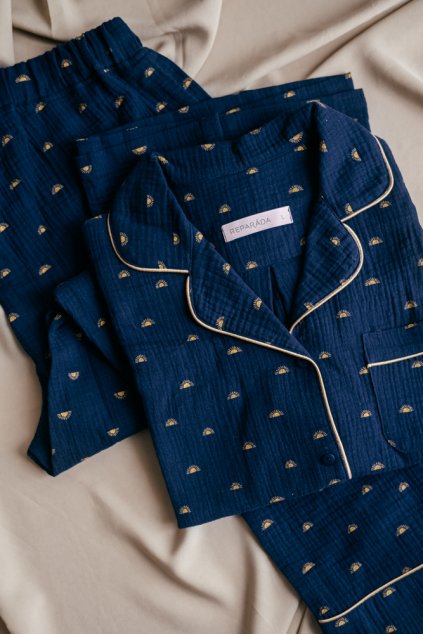 reparada-mušelínová-pyžama-sunrise-modré