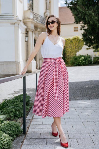 Reparada kostkovana sukne Bibi2