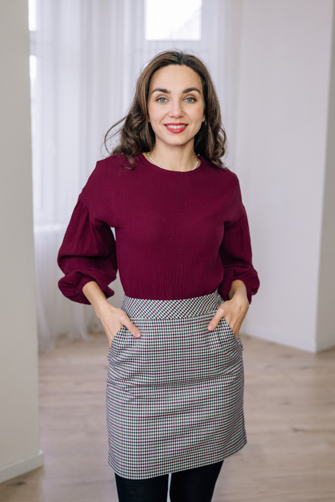 Levně Sukně Erin kostičkovaná