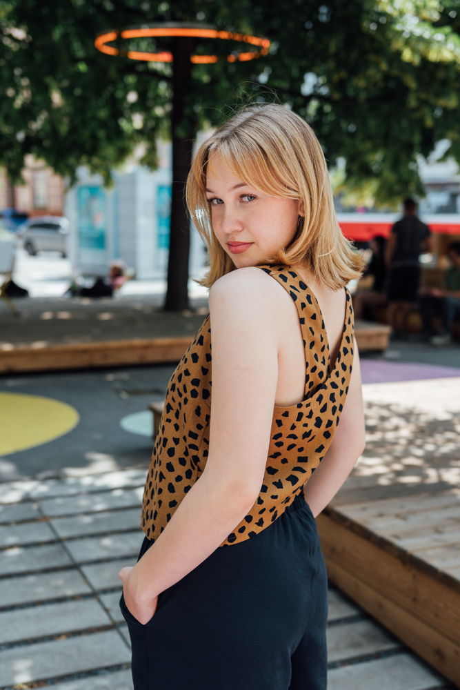 Top Frida hnědé safari