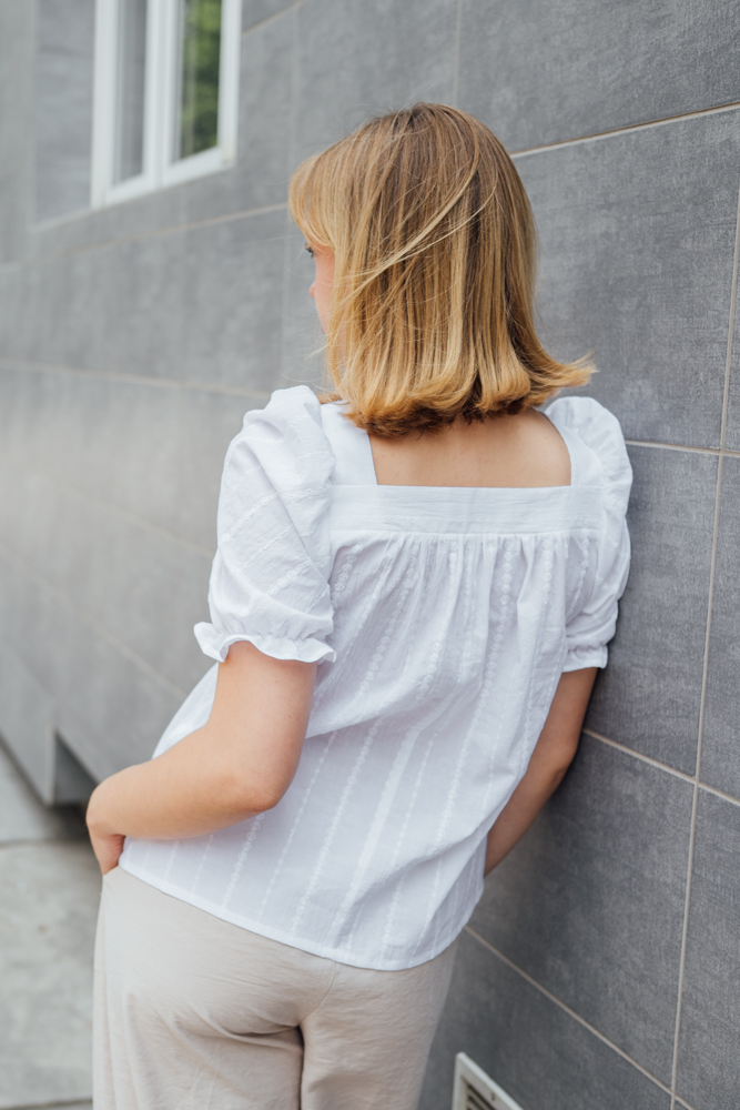 Levně Madeirová halenka Eloise bílá