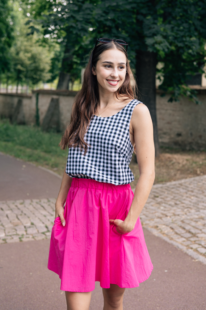 Mini sukně Lola fuchsiová Velikost: XS
