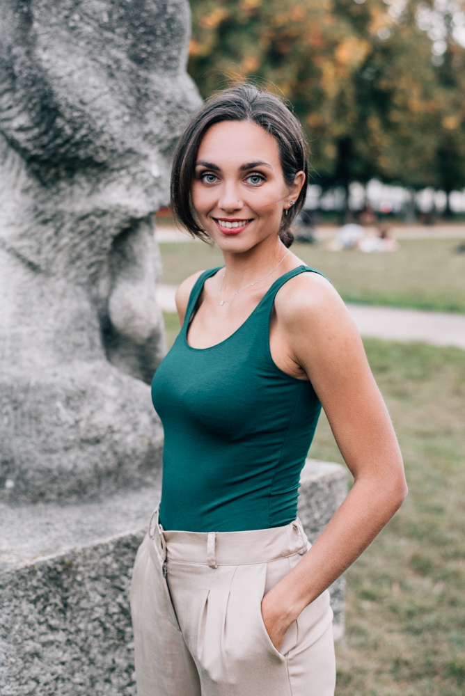 Bamboo tílko Marta tmavě zelené