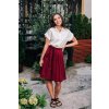 Reparada zavinovací sukně vínová