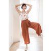 Mušelínové culottes Esme hnědé