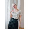 Pruhované tričko Eva s véčkem