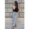 Kostičkované culottes Ronda černo-bílé