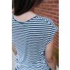 Reparáda pruhované bambusové tričko Ruby
