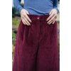 Reparáda manšestrové culottes bordo