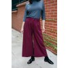 Business culottes Michele vínové