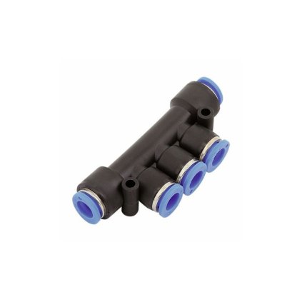 Rozdělovací spojky - 2 vstupy, 3 výstupy (Vstupy 8 mm, Výstupy 8 mm)