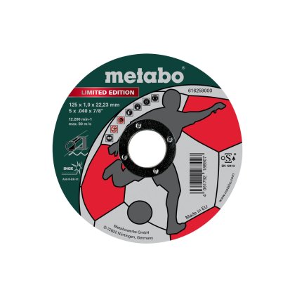 metabo rezny kotouc na nerezovou ocel 125x1 0x22 23