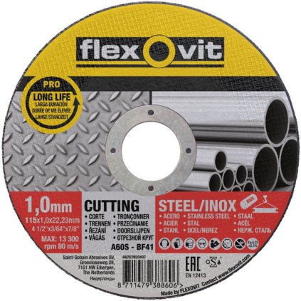flexovit tw steel inox 115x1 0 41 pro 111600
