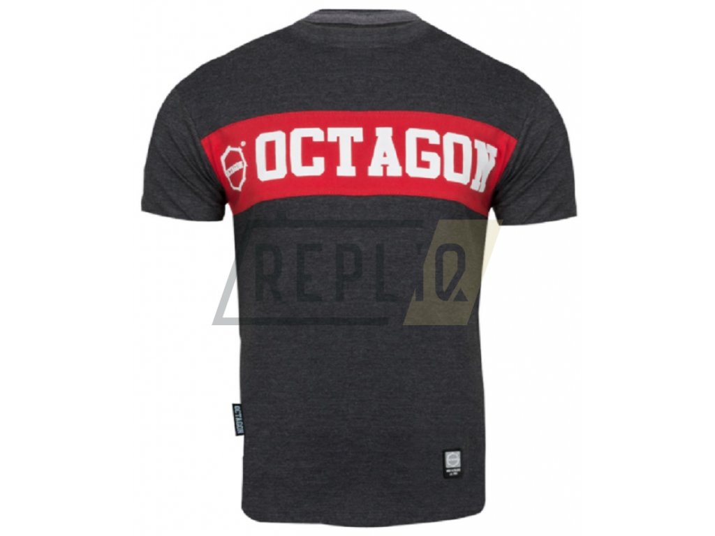 Pánské triko OCTAGON MIDDLE GRAPHITE (Velikost S)