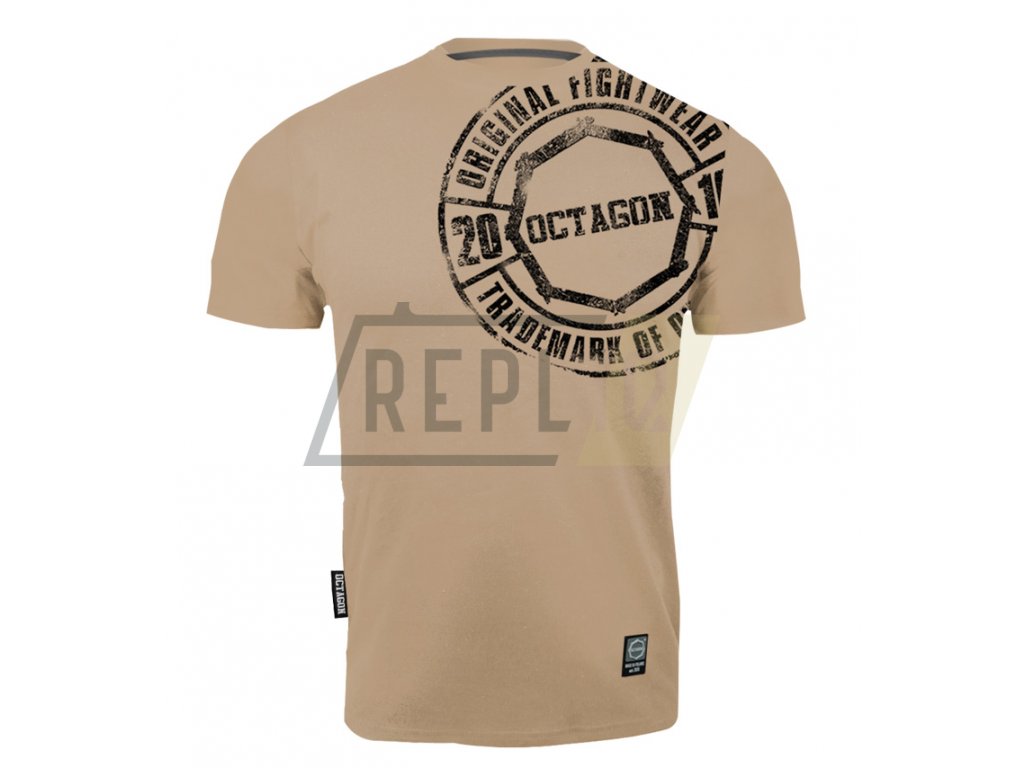Pánská triko OCTAGON Stamp beige
