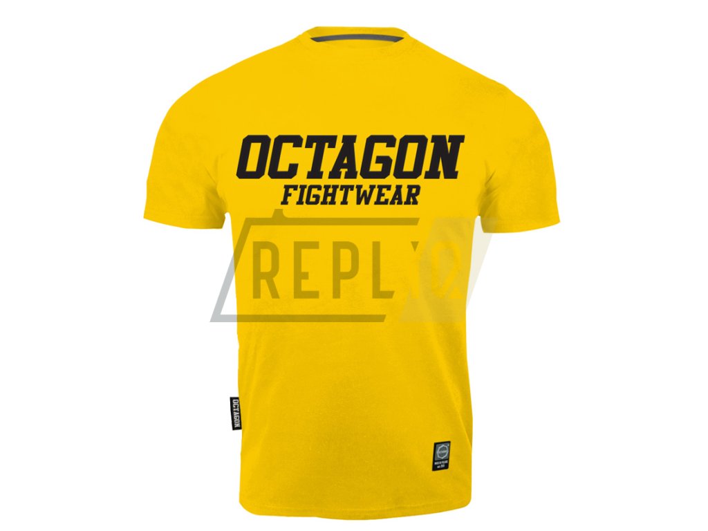 Pánská triko OCTAGON FW Straight yellow (Velikost M)