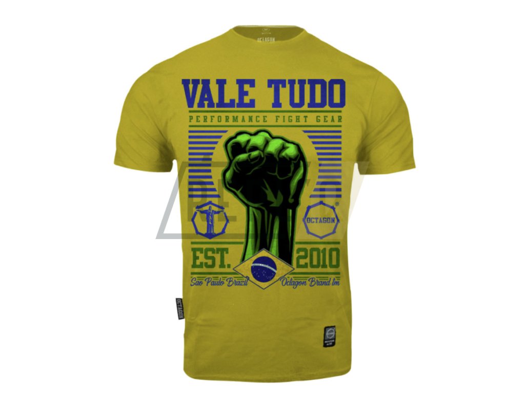 PÁNSKÉ TRIKO OCTAGON Vale Tudo yellow (Velikost XXL)