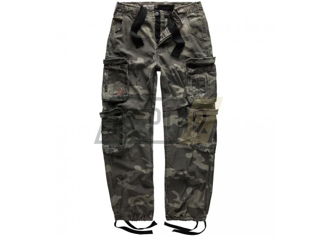 Kalhoty AIRBORNE VINTAGE BLACK CAMO  + Doprava zdarma na další nákup