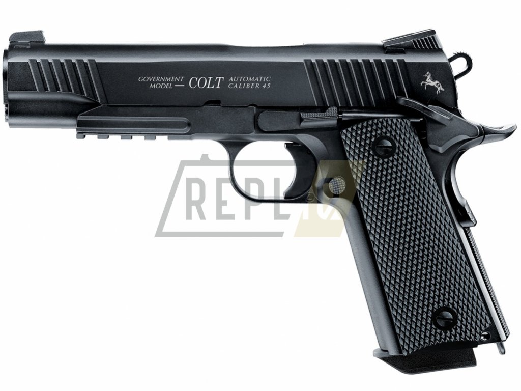 Vzduchová pistole Umarex Colt Government M45 CQBP 4,5mm  + Ocelové Broky BB cal.4,5mm 1500ks