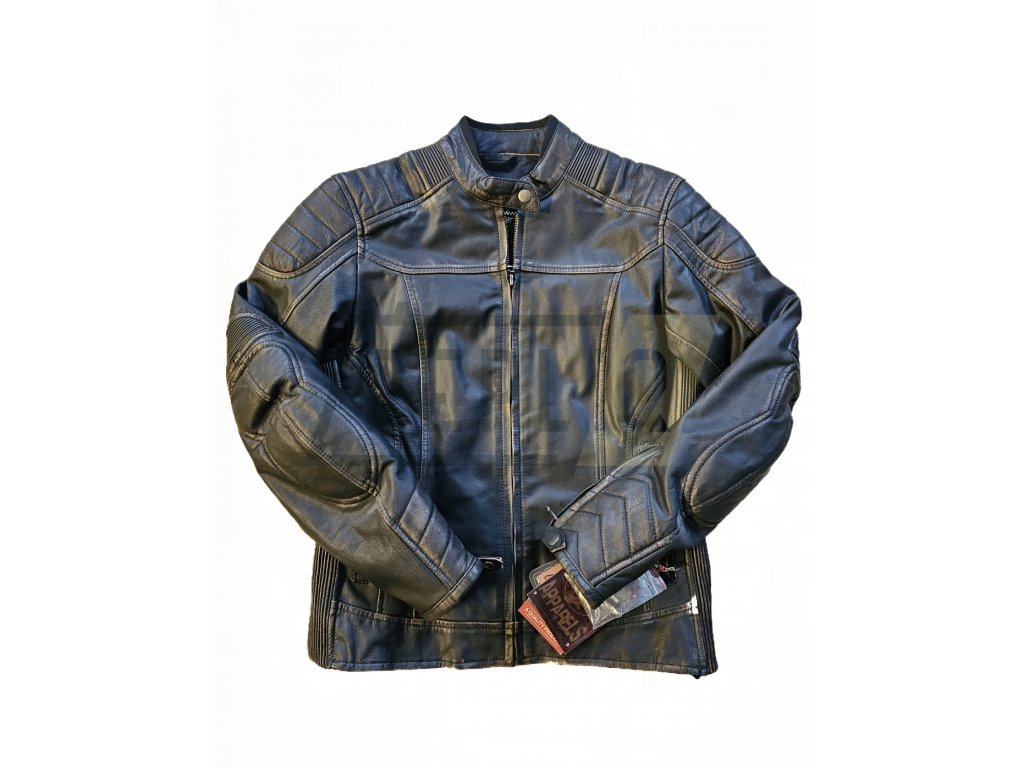 Dámská kožená motorkářská bunda West Coast Choppers by Vintage black (Velikost L)