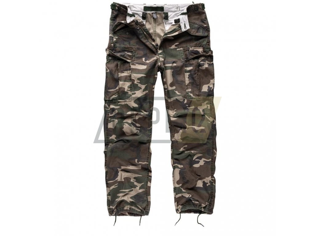 Kalhoty VINTAGE FATIGUE WOODLAND