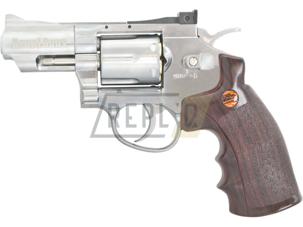 Vzduchový revolver Bruni Super Sport 708 chrom 4,5mm  + Doprava zdarma na další nákup