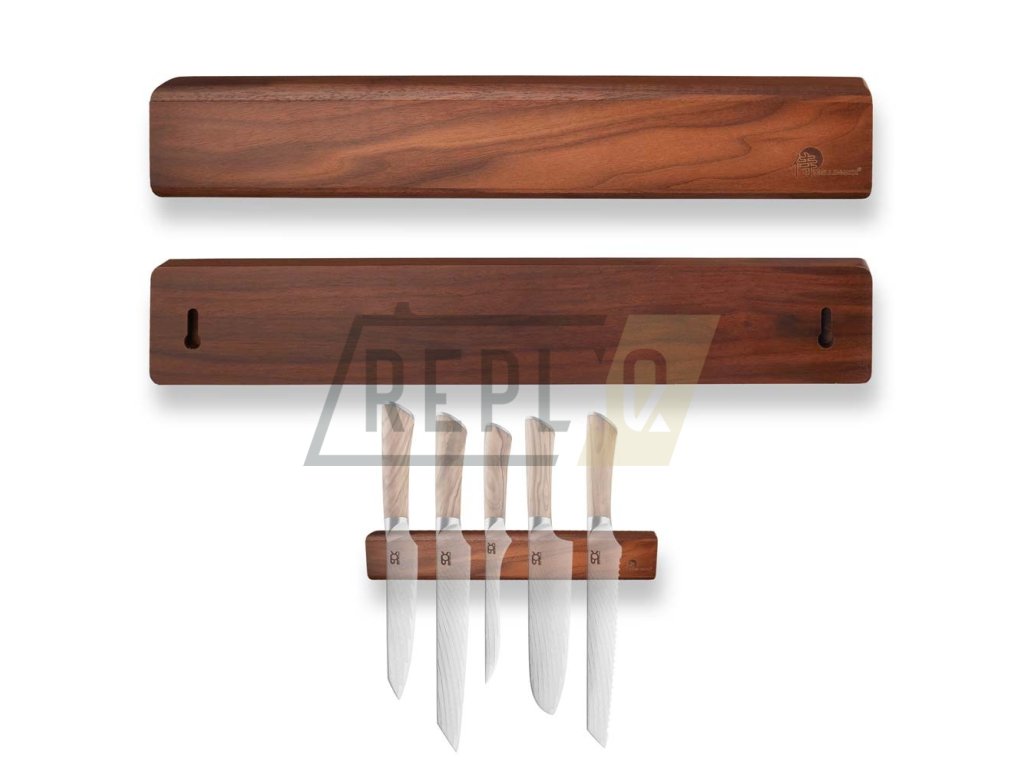 25463 magneticka lista na noze nastenna orech 430x65x20mm