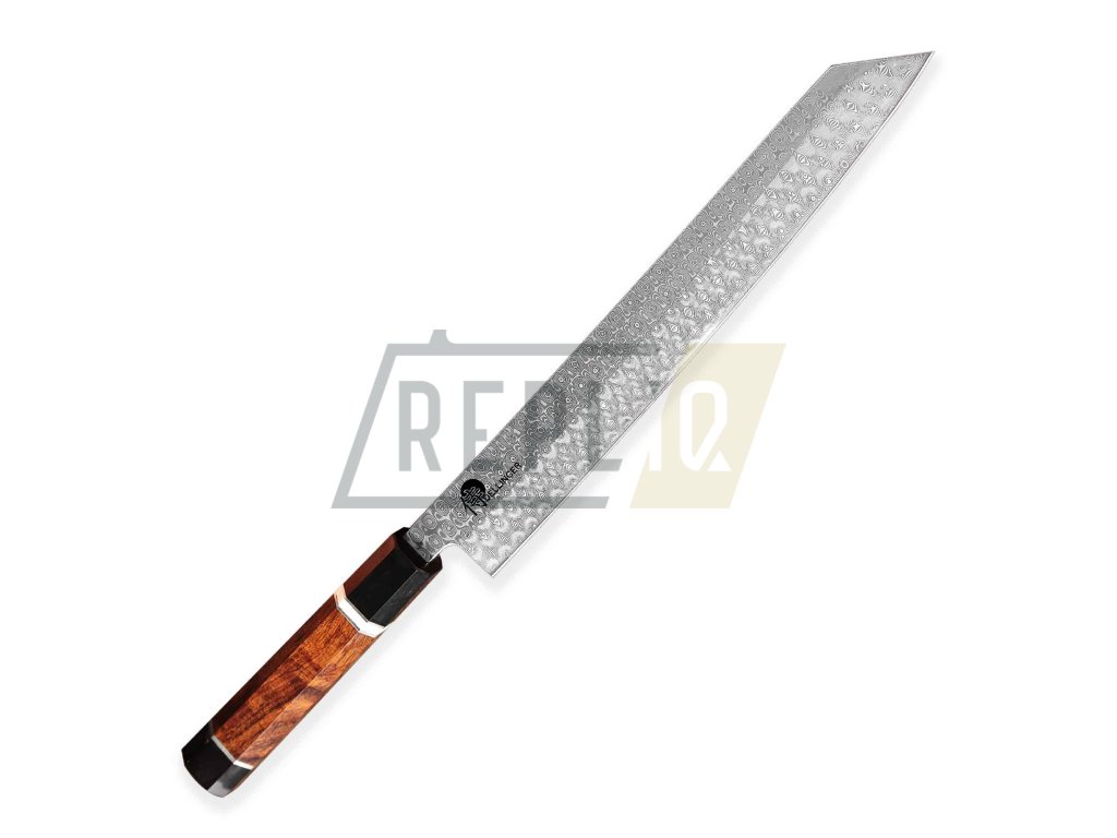 Damaškový nůž Kiritsuke Bunka 270 mm Dellinger Octagonal Full Damascus  + Sleva 200,- Kč s kódem "DELI200"