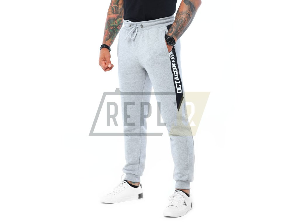 Octagon Tepláky Octagon Fight Wear melange/black