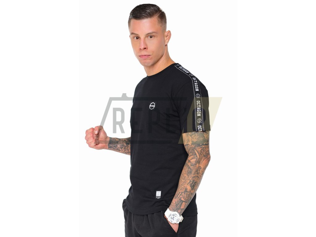 PÁNSKÉ TRIKO OCTAGON Stripe black/white