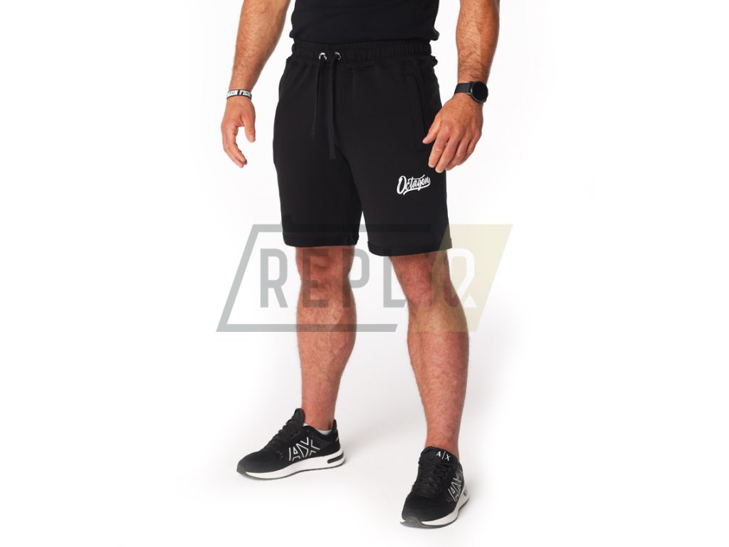 Pánské bavlněné šortky Octagon Retro black
