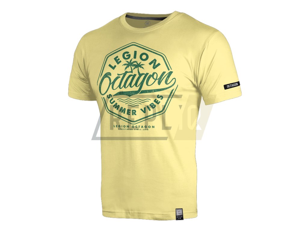 Pánské triko Octagon Summer Vibes yellow