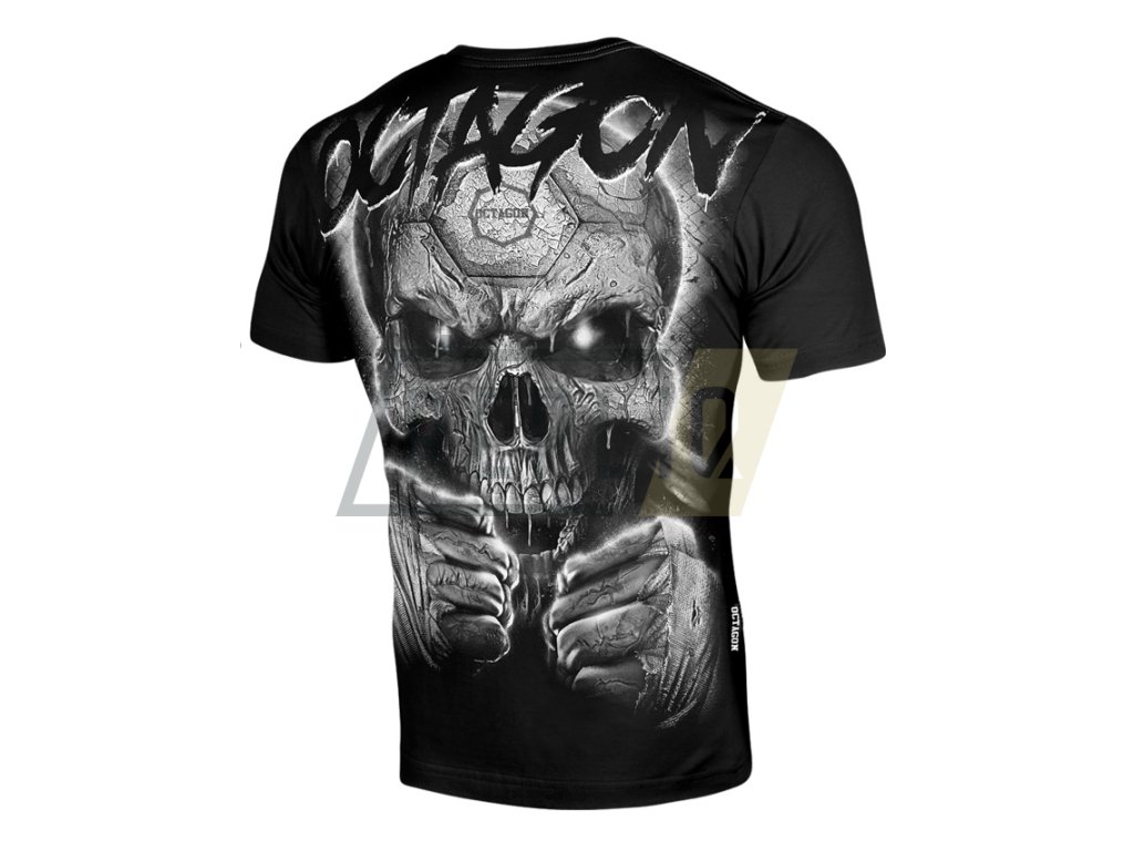 Pánské triko Octagon Oldskull Fans black (Velikost M)