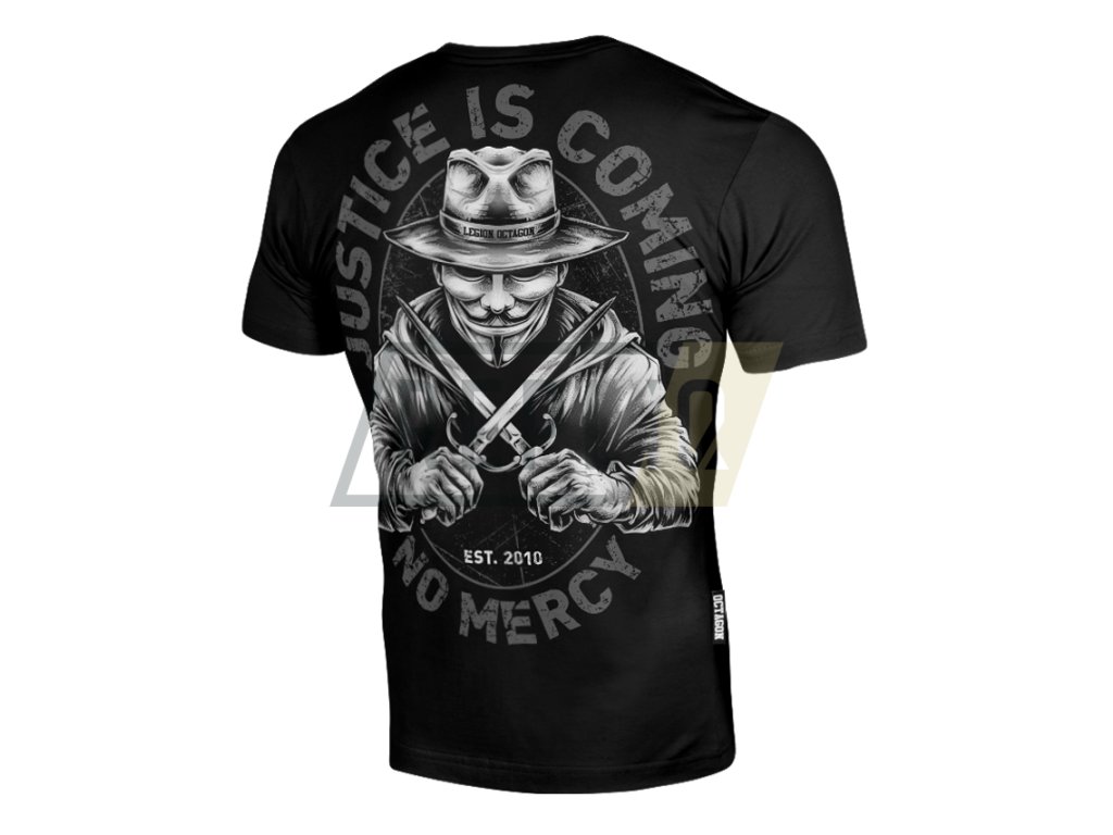 Pánské triko Octagon Justice is coming black (Velikost M)