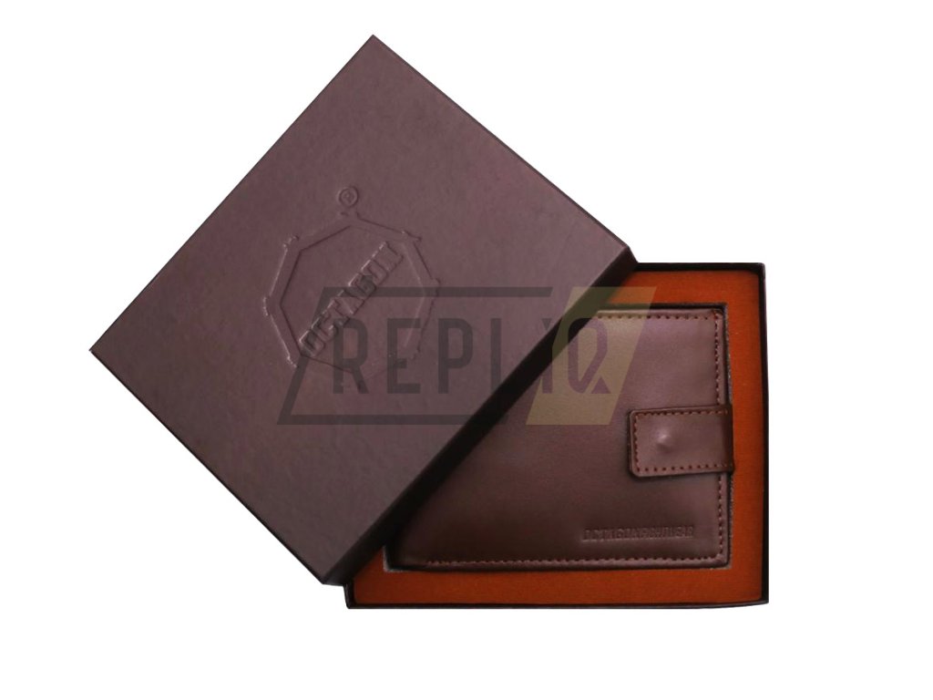 Kožená peněženka Octagon Fightwear Horizontal brown (Velikost one size)