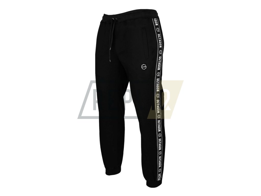 Tepláky Octagon Stripe black