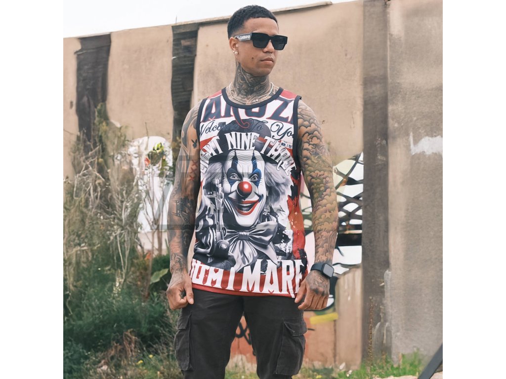 Pánské tílko Yakuza Welcome Mesh 26049 multicolored (Velikost M)