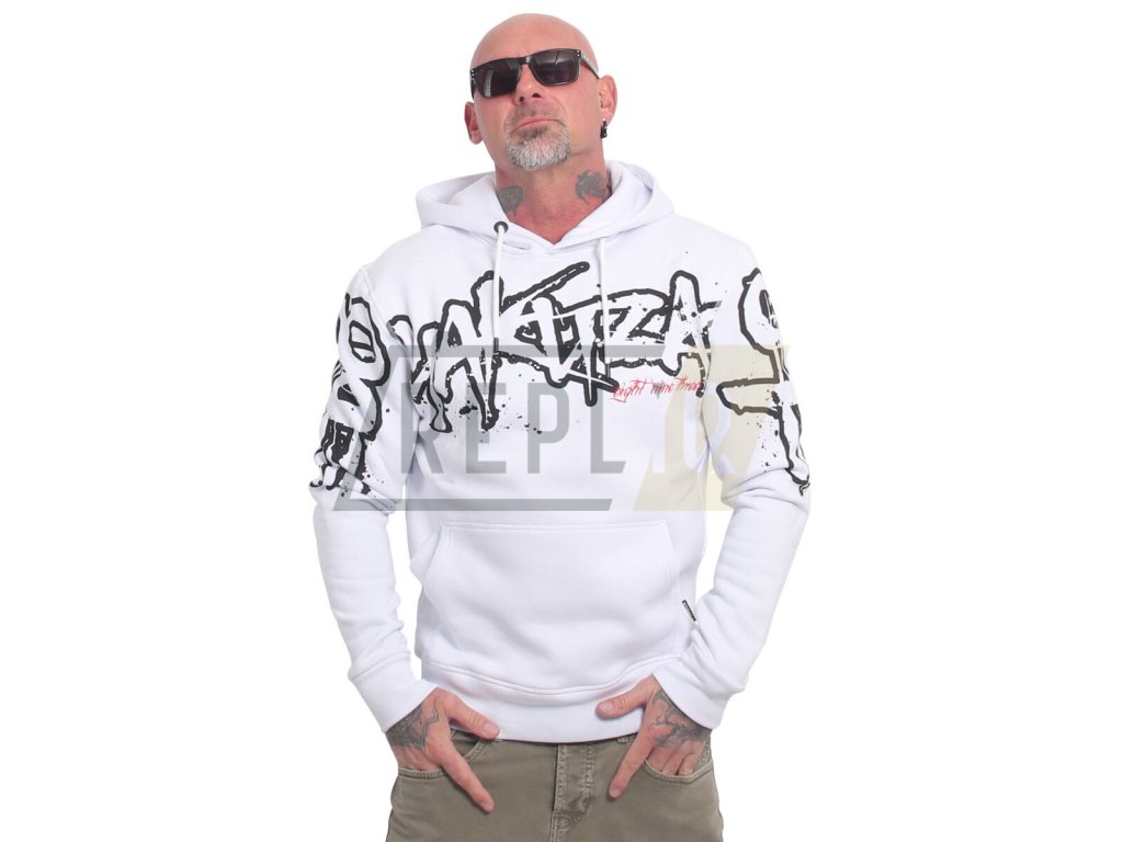 Pánská mikina s vadou Yakuza Tagged 24002 white (Velikost XL)