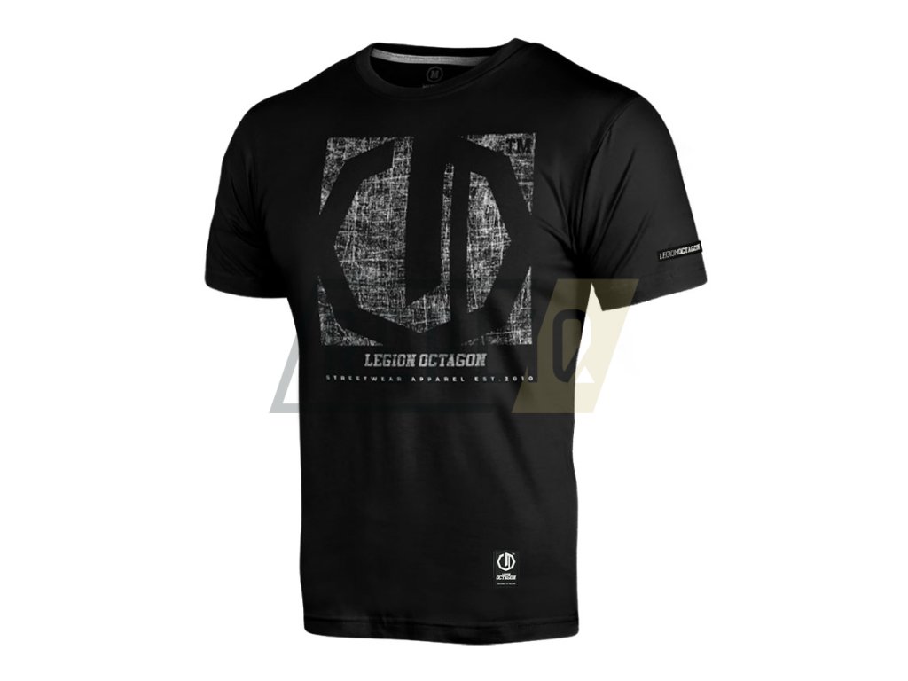 Pánské triko Octagon Square black (Velikost M)