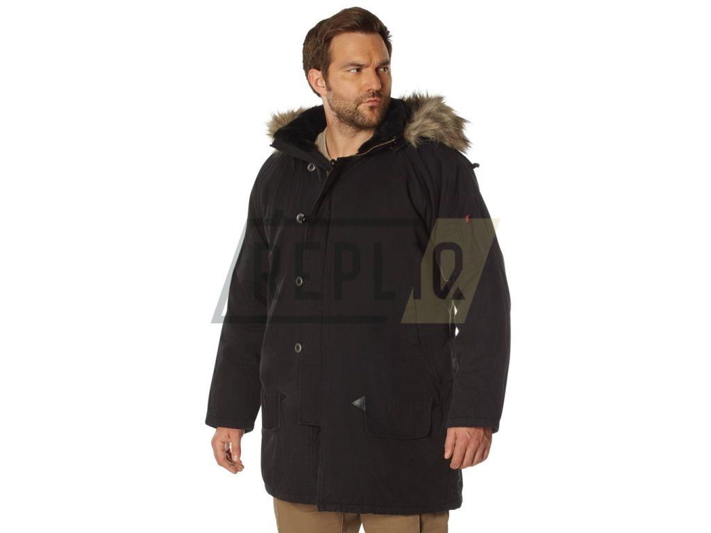 Bunda VINTAGE N-3B ČERNÁ (velikost 3XL)