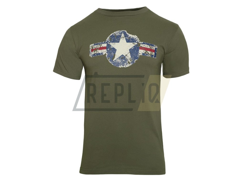 Triko VINTAGE ARMY AIR CORP ZELENÉ
