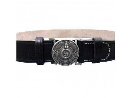 black leather belt for officers