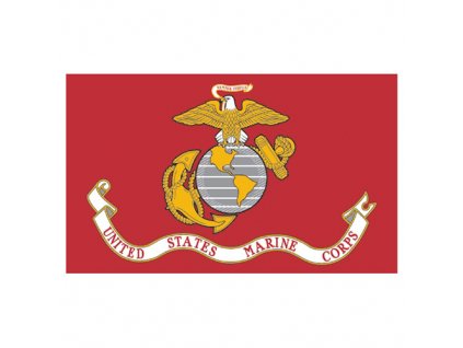 Vlajka U.S. Marine Corps ČERVENÁ