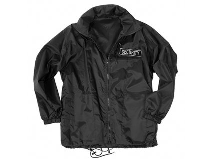 Bunda SECURITY windbreaker ČERNÁ  + Doprava zdarma na další nákup
